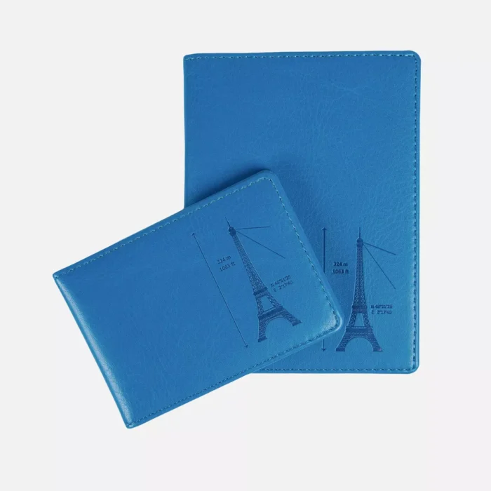 Elegance Blue Eiffel Tower Card Holder - Image 3