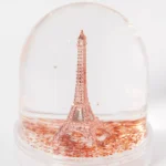 Mini Copper Eiffel Tower Snow Globe