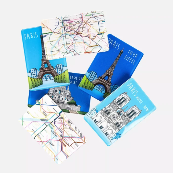 Plexiglas Magnet Paris Eiffel Tower Royal Blue - Image 3