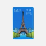 Plexiglas Magnet Paris Eiffel Tower Royal Blue