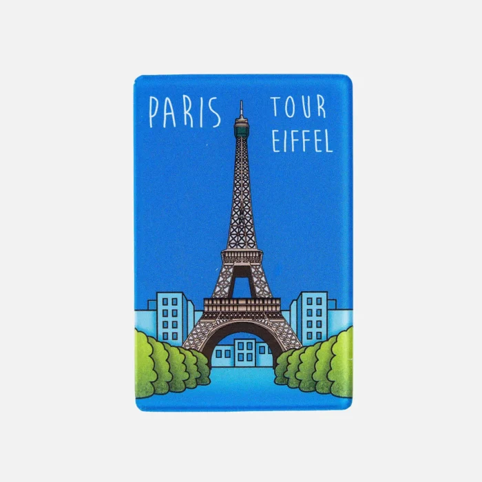 Plexiglas Magnet Paris Eiffel Tower Royal Blue - Image 1