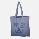 Jean Décor blue tote bag "Paris is a Party"